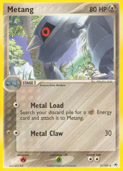 Metang 21/101 Rare card from Hidden Legends