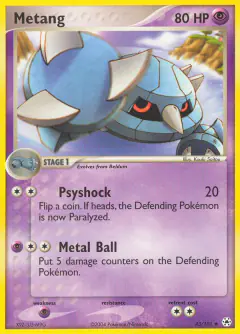 Metang 43/101 Uncommon card from Hidden Legends