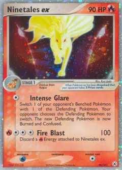Ninetales ex 96/101 Rare Holo EX card from Hidden Legends