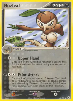Nuzleaf 45/101 Uncommon card from Hidden Legends