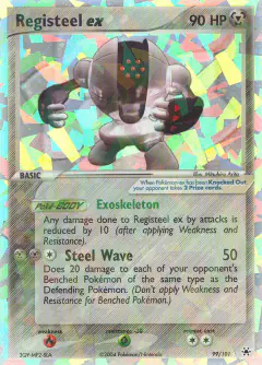 Registeel ex 99/101 Rare Holo EX card from Hidden Legends