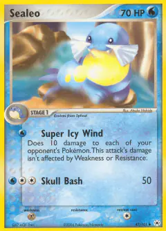 Sealeo 47/101 Uncommon card from Hidden Legends