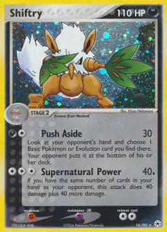 Shiftry 14/101 Rare Holo card from Hidden Legends