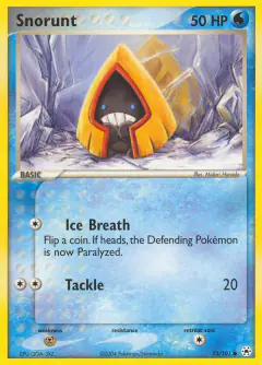 Snorunt 73/101 Common card from Hidden Legends