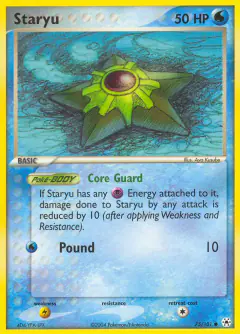 Staryu 75/101 Common card from Hidden Legends