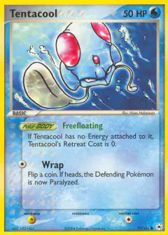 Tentacool 77/101 Common card from Hidden Legends