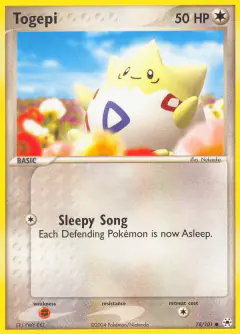 Togepi 78/101 Common card from Hidden Legends