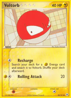 Voltorb 80/101 Common card from Hidden Legends