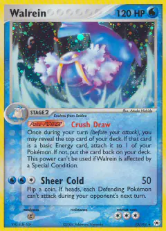 Walrein 15/101 Rare Holo card from Hidden Legends