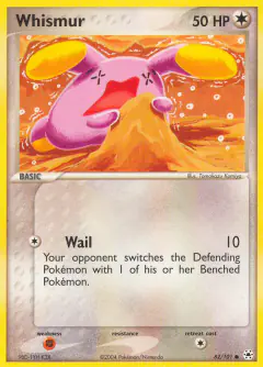 Whismur 82/101 Common card from Hidden Legends