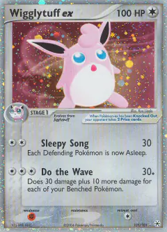 Wigglytuff ex 101/101 Rare Holo EX card from Hidden Legends