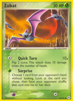 Zubat 83/101 Common card from Hidden Legends