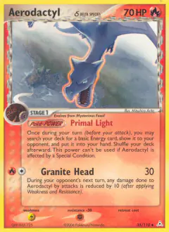 Aerodactyl δ 35/110 Uncommon card from Holon Phantoms