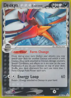 Deoxys δ 3/110 Rare Holo card from Holon Phantoms