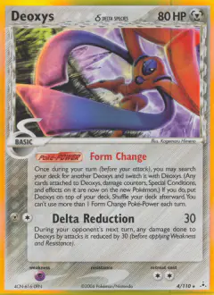 Deoxys δ 4/110 Rare Holo card from Holon Phantoms