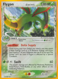 Flygon δ 7/110 Rare Holo card from Holon Phantoms