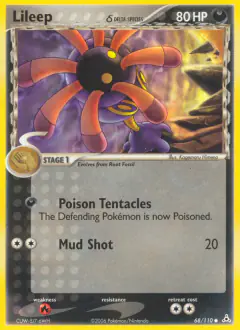Lileep δ 68/110 Common card from Holon Phantoms