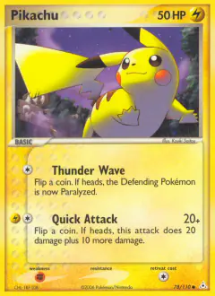 Pikachu 78/110 Common card from Holon Phantoms