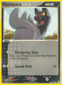 Poochyena 80/110 Common card from Holon Phantoms