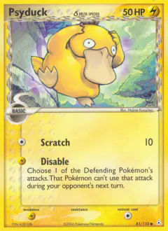 Psyduck δ 81/110 Common card from Holon Phantoms
