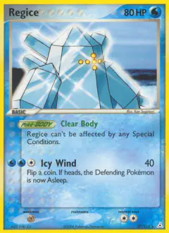 Regice 27/110 Rare card from Holon Phantoms
