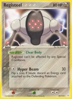 Registeel 29/110 Rare card from Holon Phantoms