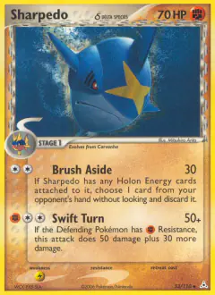 Sharpedo δ 53/110 Uncommon card from Holon Phantoms