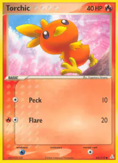 Torchic 83/110 Common card from Holon Phantoms