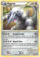 Aggron 1/102 Rare Holo card from HS—Triumphant