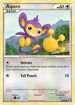 Aipom 55/102 Common card from HS—Triumphant