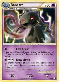 Banette 14/102 Rare card from HS—Triumphant