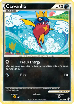 Carvanha 59/102 Common card from HS—Triumphant