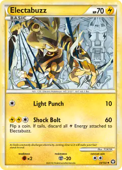 Electabuzz 33/102 Uncommon card from HS—Triumphant