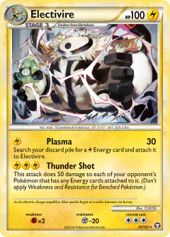 Electivire 20/102 Rare card from HS—Triumphant