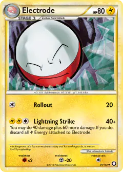 Electrode 34/102 Uncommon card from HS—Triumphant