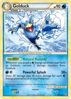 Golduck 22/102 Rare card from HS—Triumphant