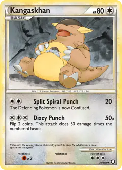 Kangaskhan 36/102 Uncommon card from HS—Triumphant