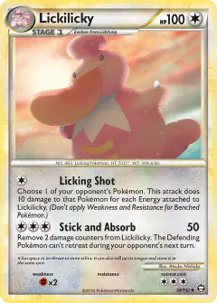 Lickilicky 38/102 Uncommon card from HS—Triumphant