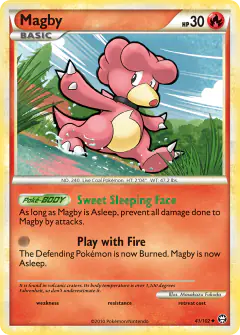 Magby 41/102 Uncommon card from HS—Triumphant