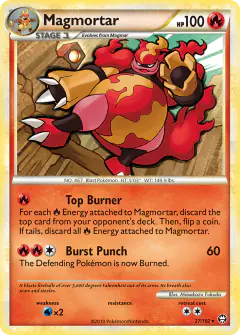Magmortar 27/102 Rare card from HS—Triumphant