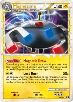 Magnezone 96/102 Rare Prime card from HS—Triumphant