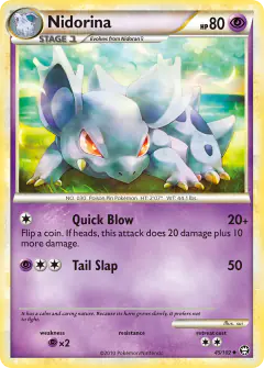 Nidorina 45/102 Uncommon card from HS—Triumphant