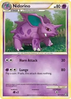 Nidorino 46/102 Uncommon card from HS—Triumphant