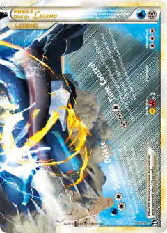 Palkia & Dialga LEGEND 102/102 LEGEND card from HS—Triumphant