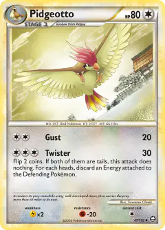 Pidgeotto 47/102 Uncommon card from HS—Triumphant
