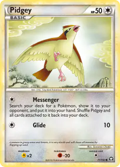 Pidgey 71/102 Common card from HS—Triumphant