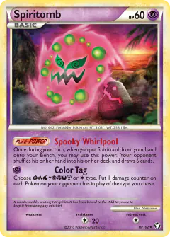 Spiritomb 10/102 Rare Holo card from HS—Triumphant