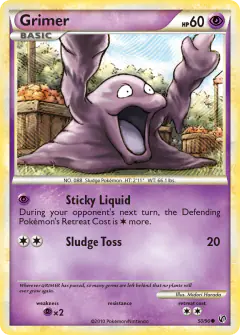 Grimer 50/90 Common card from HS—Undaunted