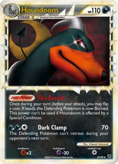 Houndoom 82/90 Rare Prime card from HS—Undaunted