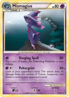 Mismagius 19/90 Rare card from HS—Undaunted